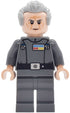 Grand Moff Wilhuff Tarkin - Dark Bluish Gray Uniform, Swept Back Hair, Dark Bluish Gray Eyebrows (sw1471)