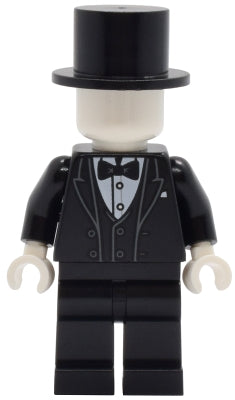 Tudor House Haberdashery Mannequin - Black Tuxedo, Legs and Top Hat (twn512)
