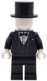 Tudor House Haberdashery Mannequin - Black Tuxedo, Legs and Top Hat (twn512)