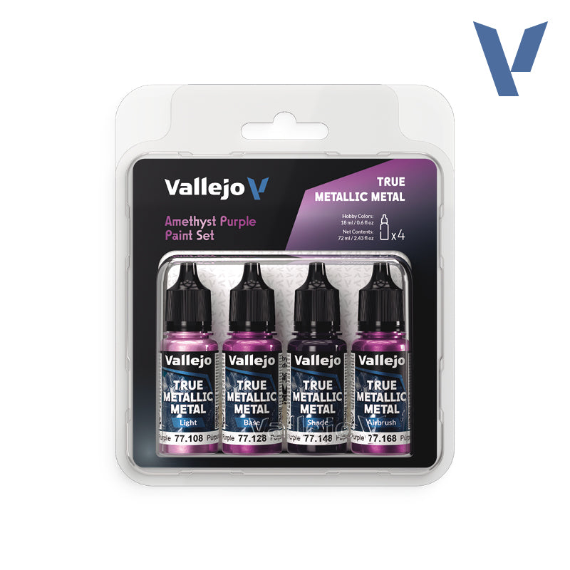 True Metallic Metal Amethyst Purple Paint Set