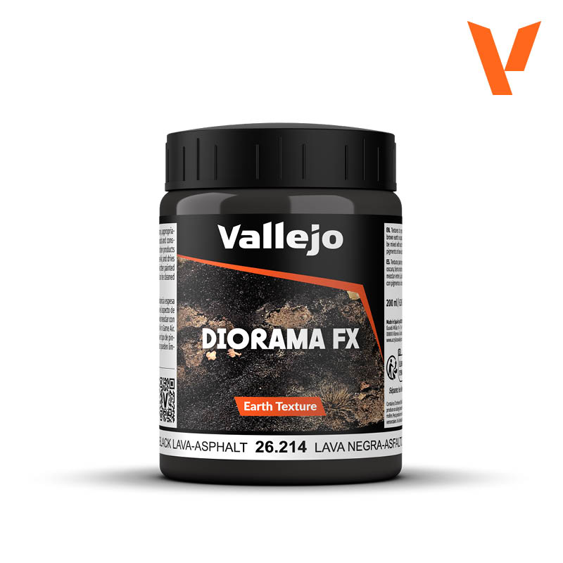 Vallejo Diorama FX - Earth Textures - Black Lava-Asphalt