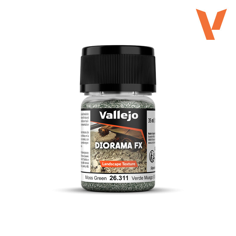 Vallejo Diorama FX - Landscape Textures - Moss Green / 0.5-2 mm
