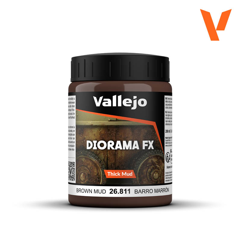 Vallejo Diorama FX - Thick Mud Textures - Brown Mud