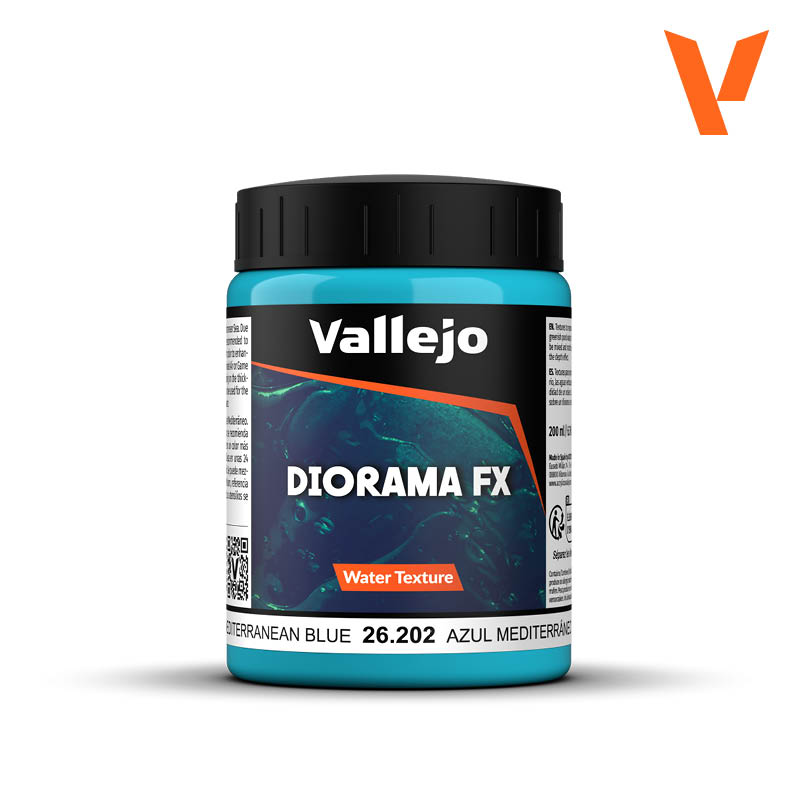 Vallejo Diorama FX - Water Textures - Mediterranean Blue