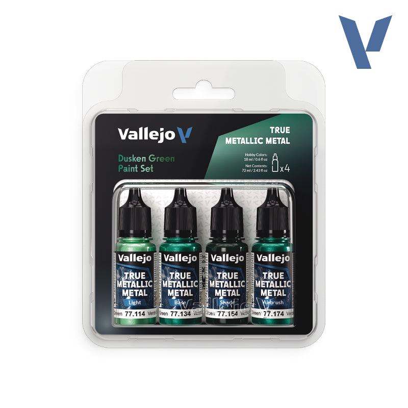 True Metallic Metal Dusken Green Paint Set