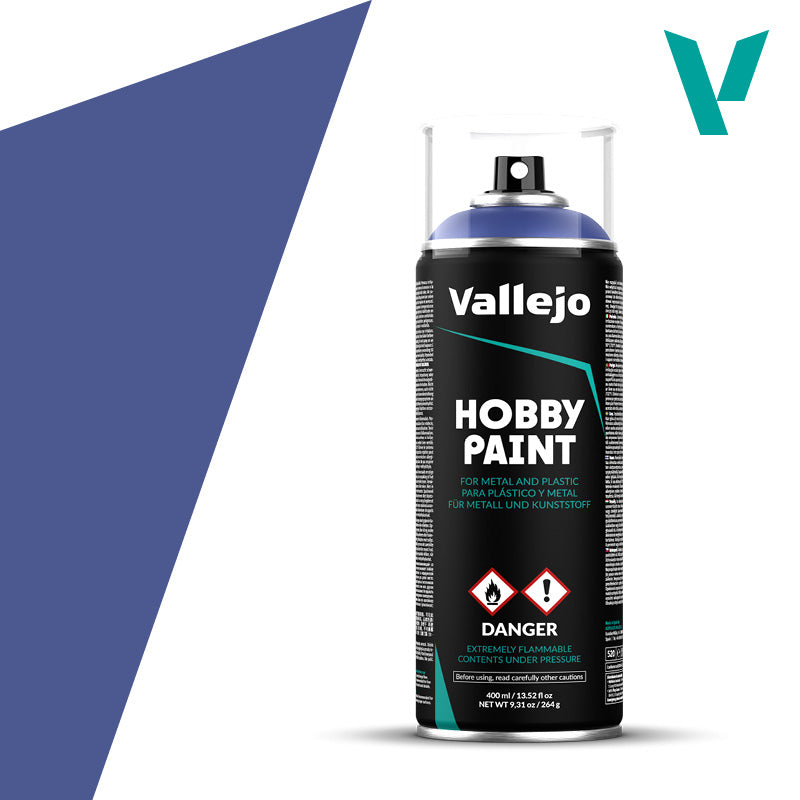Vallejo Hobby Paint - Fantasy Color Primer Spray (400ml) - Ultramarine Blue