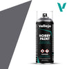 Vallejo Hobby Paint - Fantasy Color Primer Spray (400ml) - Metallic Grey