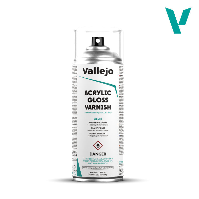 Vallejo Hobby Paint - Varnish Spray (400ml) - Gloss
