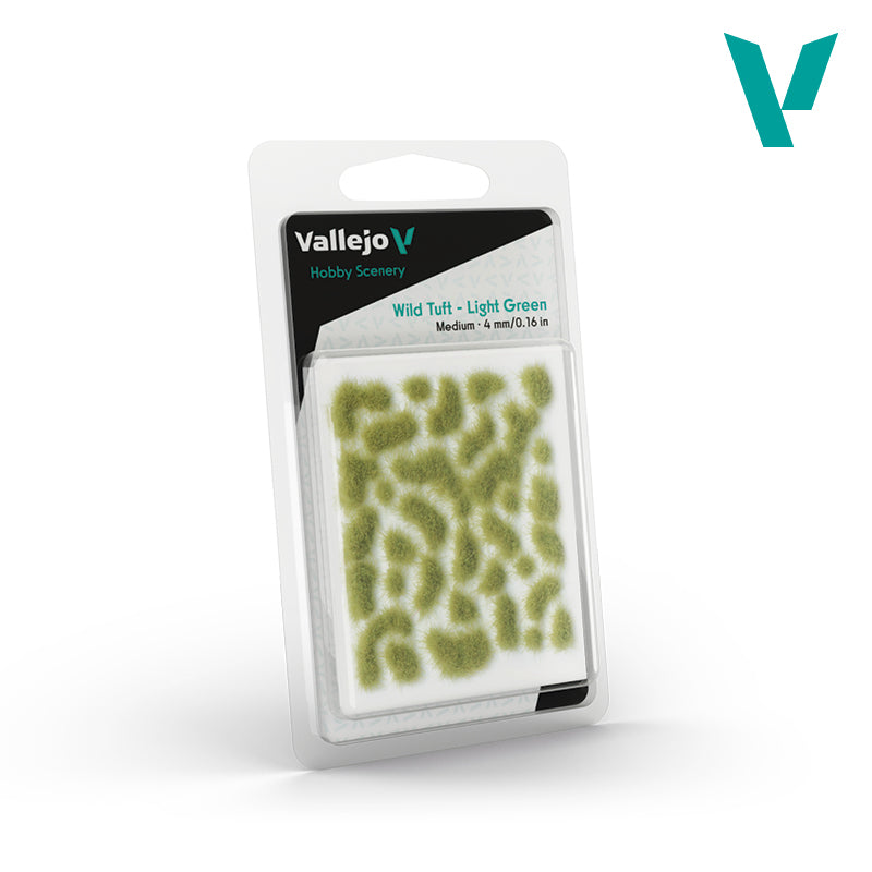 Vallejo Scenery - Wild Tuft Light Green - 4 mm
