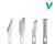 Vallejo Tools: 5 Assorted Blades for Knife No.1
