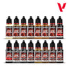 Vallejo Game Color Set: Leather & Metal (16)