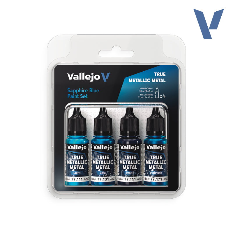 True Metallic Metal Sapphire Blue Paint Set