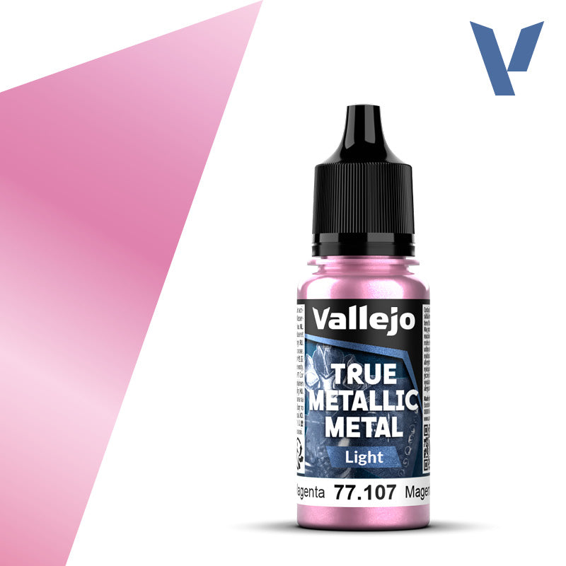Vallejo True Metallic Metal - Crimson Magenta - Light (18 ml)