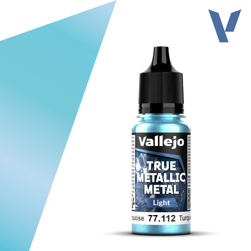 Vallejo True Metallic Metal - Hydra Turquoise - Light (18 ml)