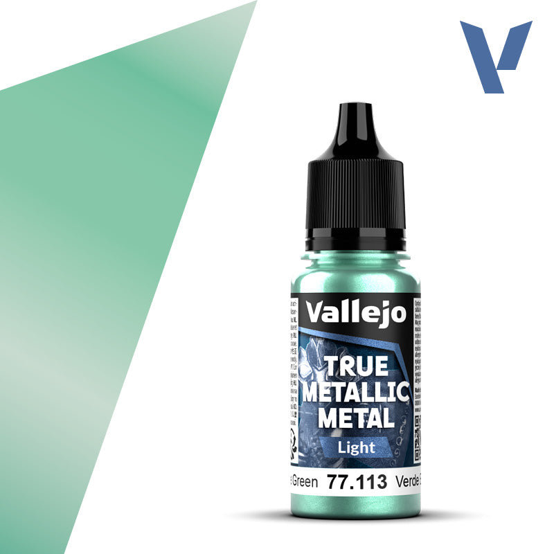 Vallejo True Metallic Metal - Beetle Green - Light (18 ml)