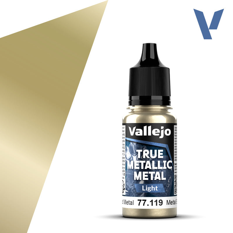 Vallejo True Metallic Metal - Aged Metal - Light (18 ml)