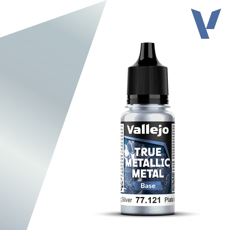 Vallejo True Metallic Metal - Sterling Silver - Base (18 ml)