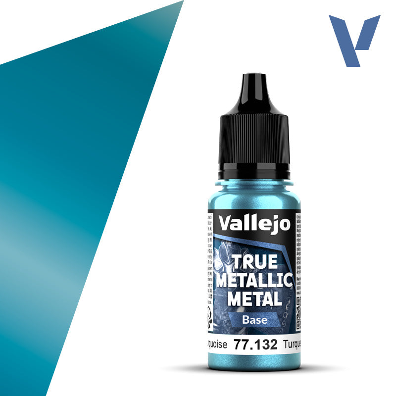 Vallejo True Metallic Metal - Hydra Turquoise - Base (18 ml)