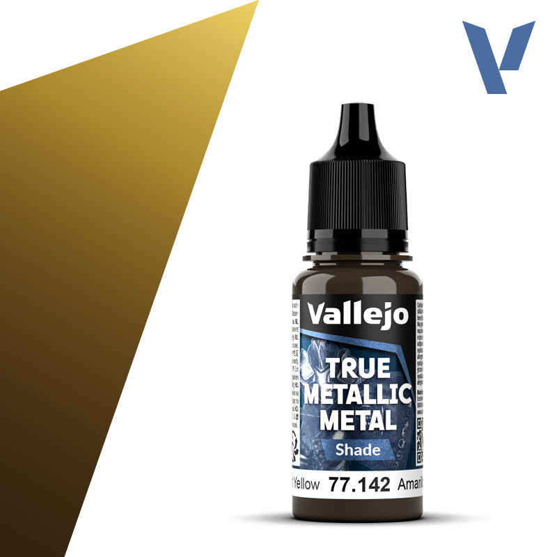 Vallejo True Metallic Metal - Radiant Yellow - Shade (18 ml)