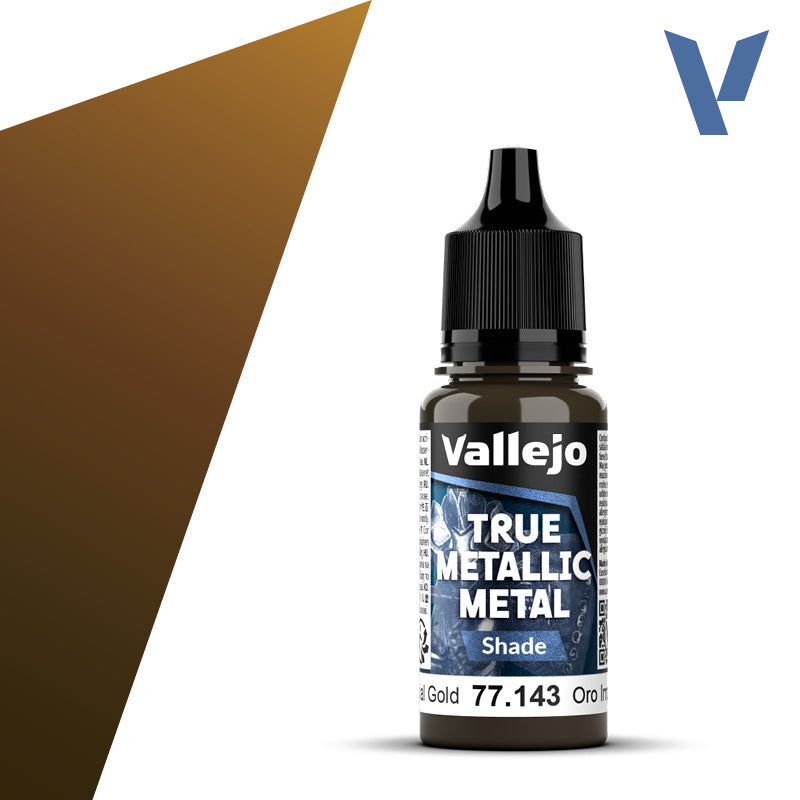 Vallejo True Metallic Metal - Imperial Gold - Shade (18 ml)