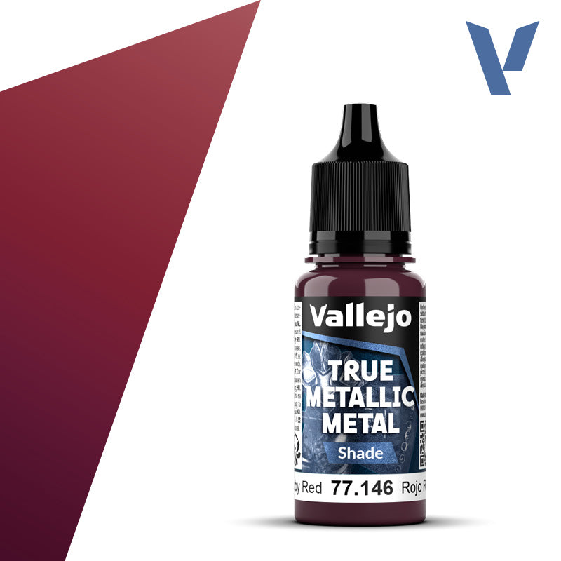 Vallejo True Metallic Metal - Ruby Red - Shade (18 ml)