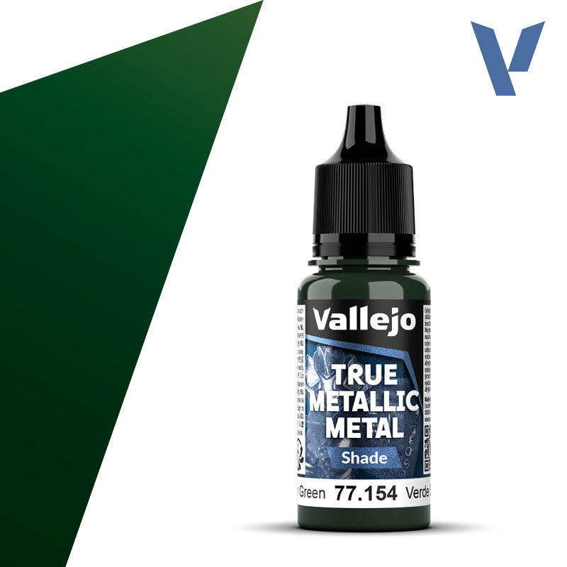 Vallejo True Metallic Metal - Dusken Green - Shade (18 ml)