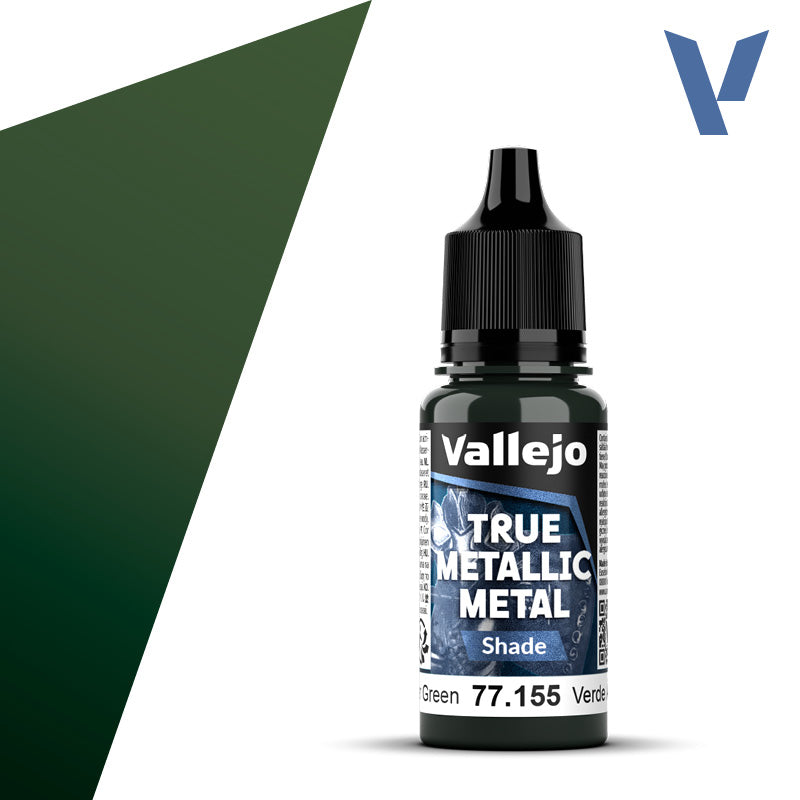 Vallejo True Metallic Metal - Amber Green - Shade (18 ml)